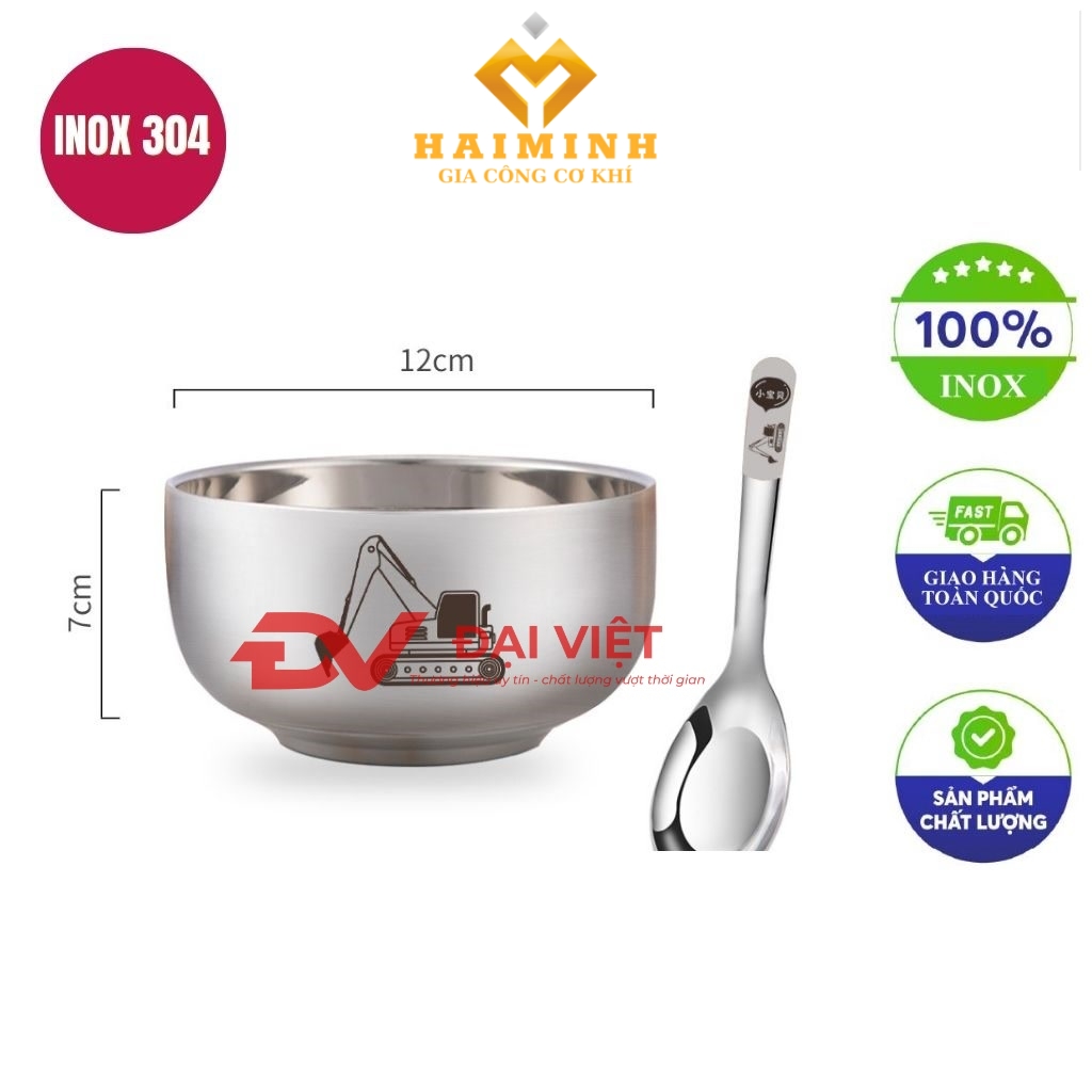 chen inox cho be 12x7cm