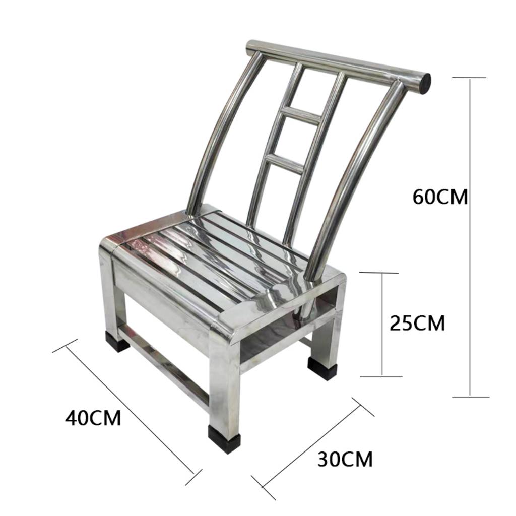 Chi tiết kỹ thuật ghế dựa inox 40x30x60cm
