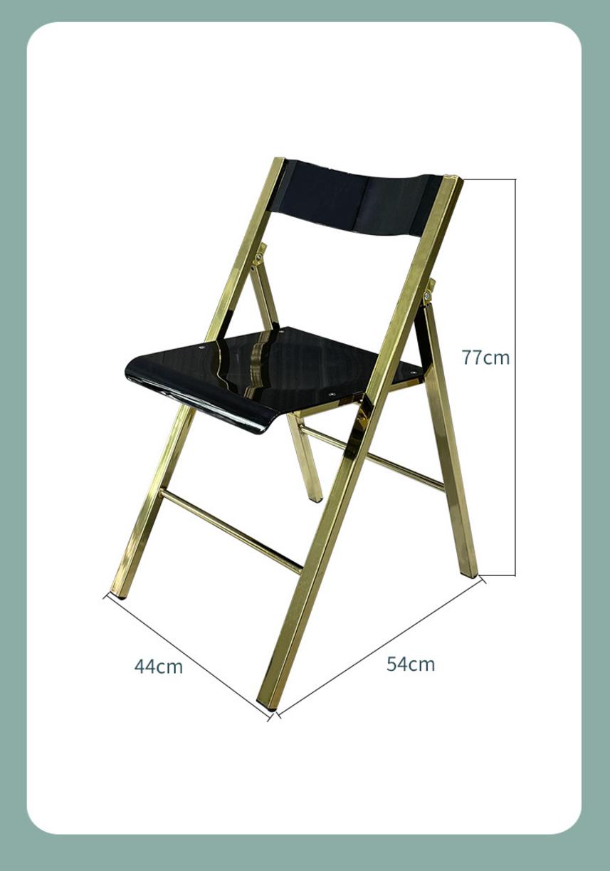 Chi tiết kỹ thuật ghế xếp inox 44x54x77cm