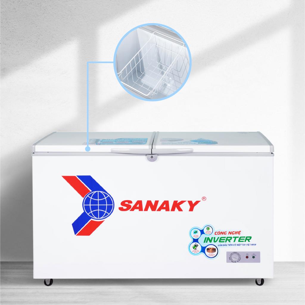 Thiết kế tiện dụng 2 cánh mở Tủ Đông Sanaky VH-3699A3