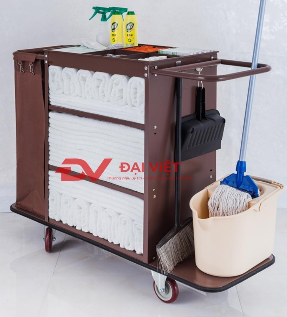 Ưu điểm xe đẩy dọn vệ sinh khách sạn
