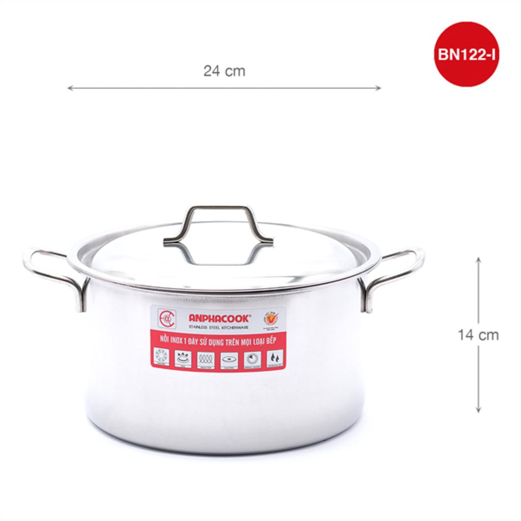 Ưu điểm Bộ nồi inox 1 đáy