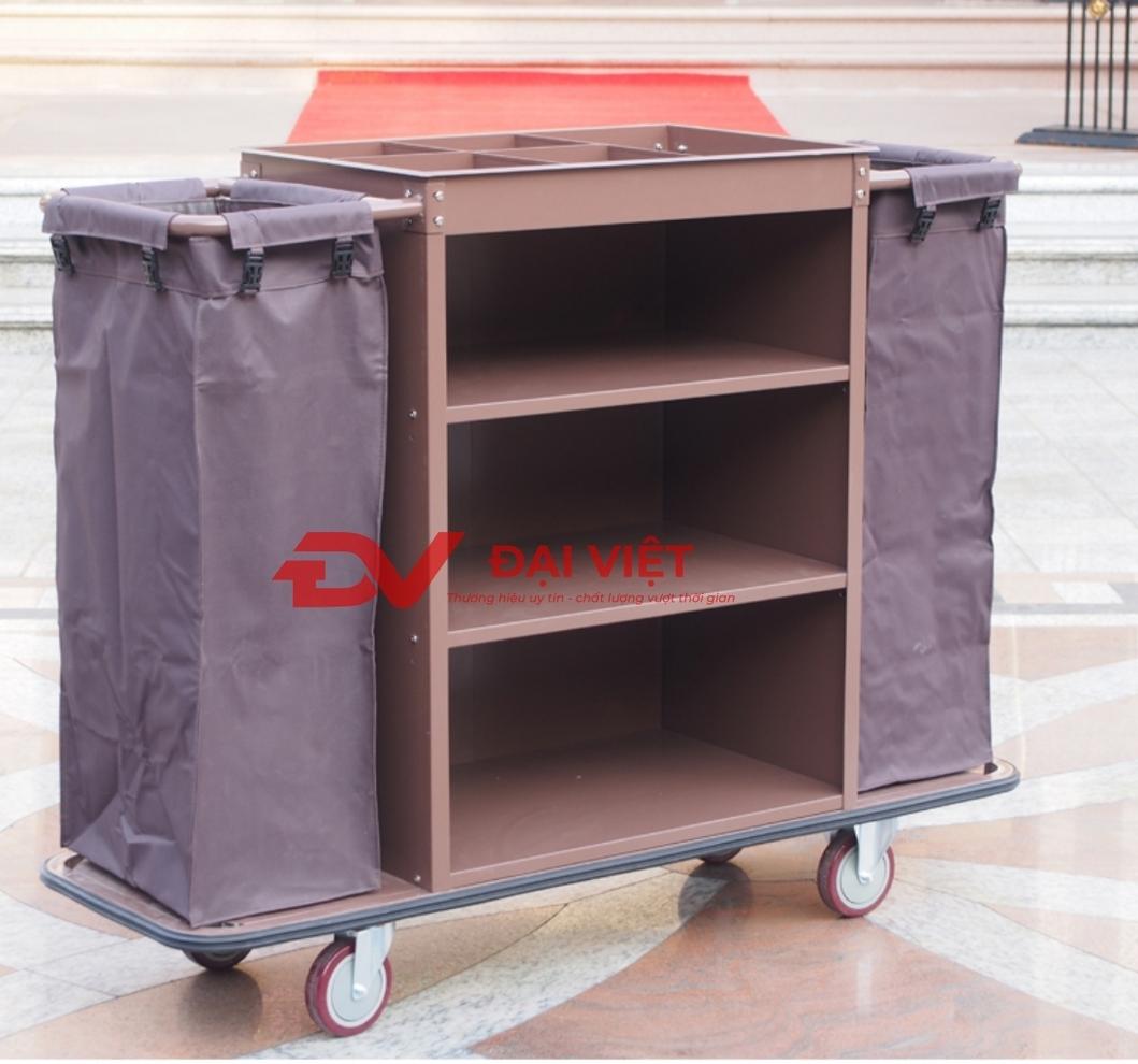 Điểm khác biệt xe đẩy dọn vệ sinh khách sạn