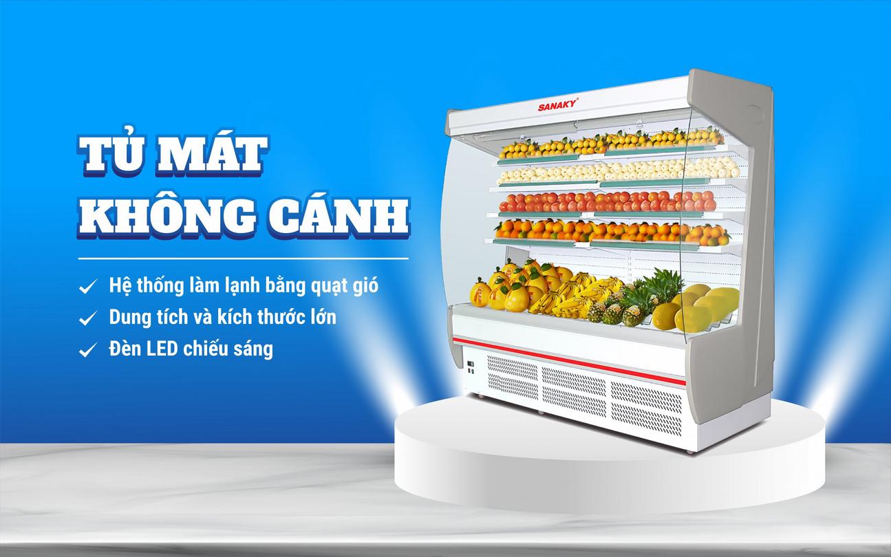 Tủ Mát siêu thị Sanaky VH-25HP dàn Đồng