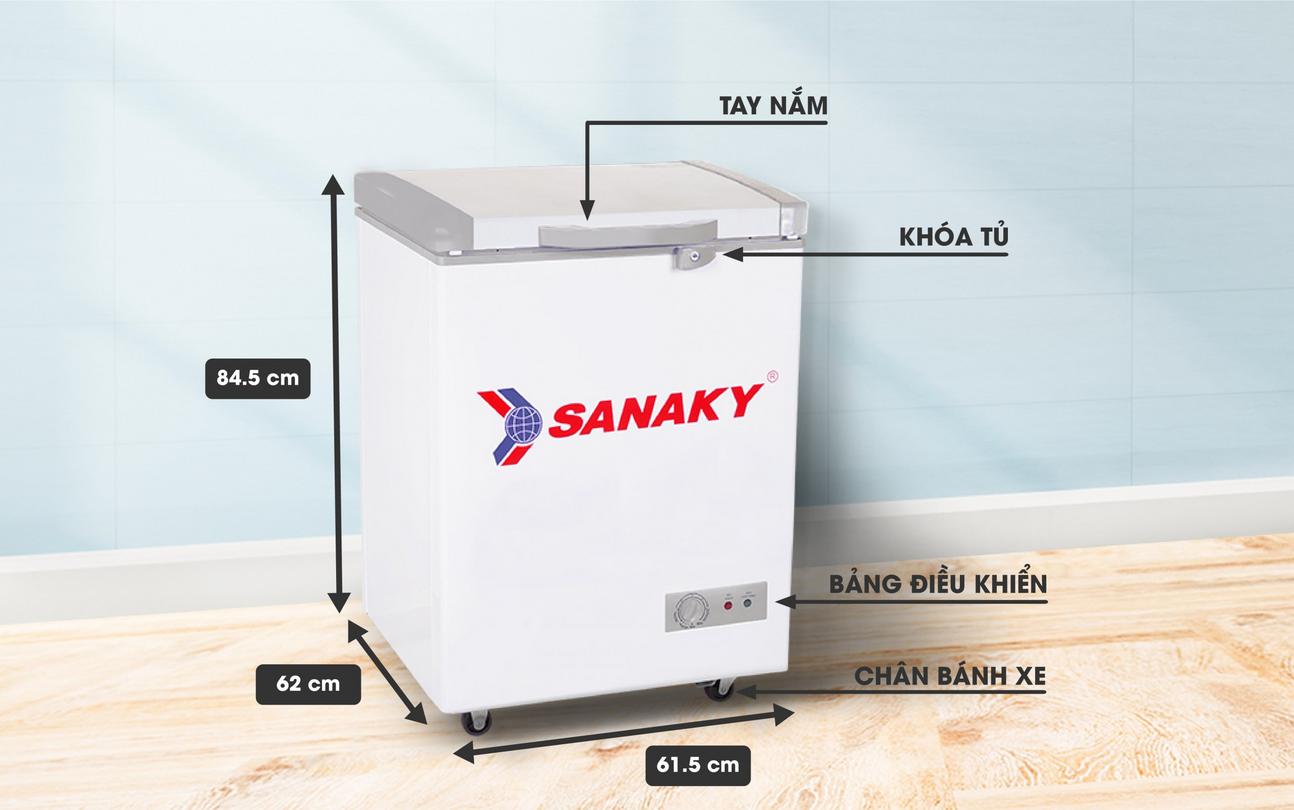 Tủ Đông Sanaky VH-150HY2 1 ngăn dàn nhôm 150 lít