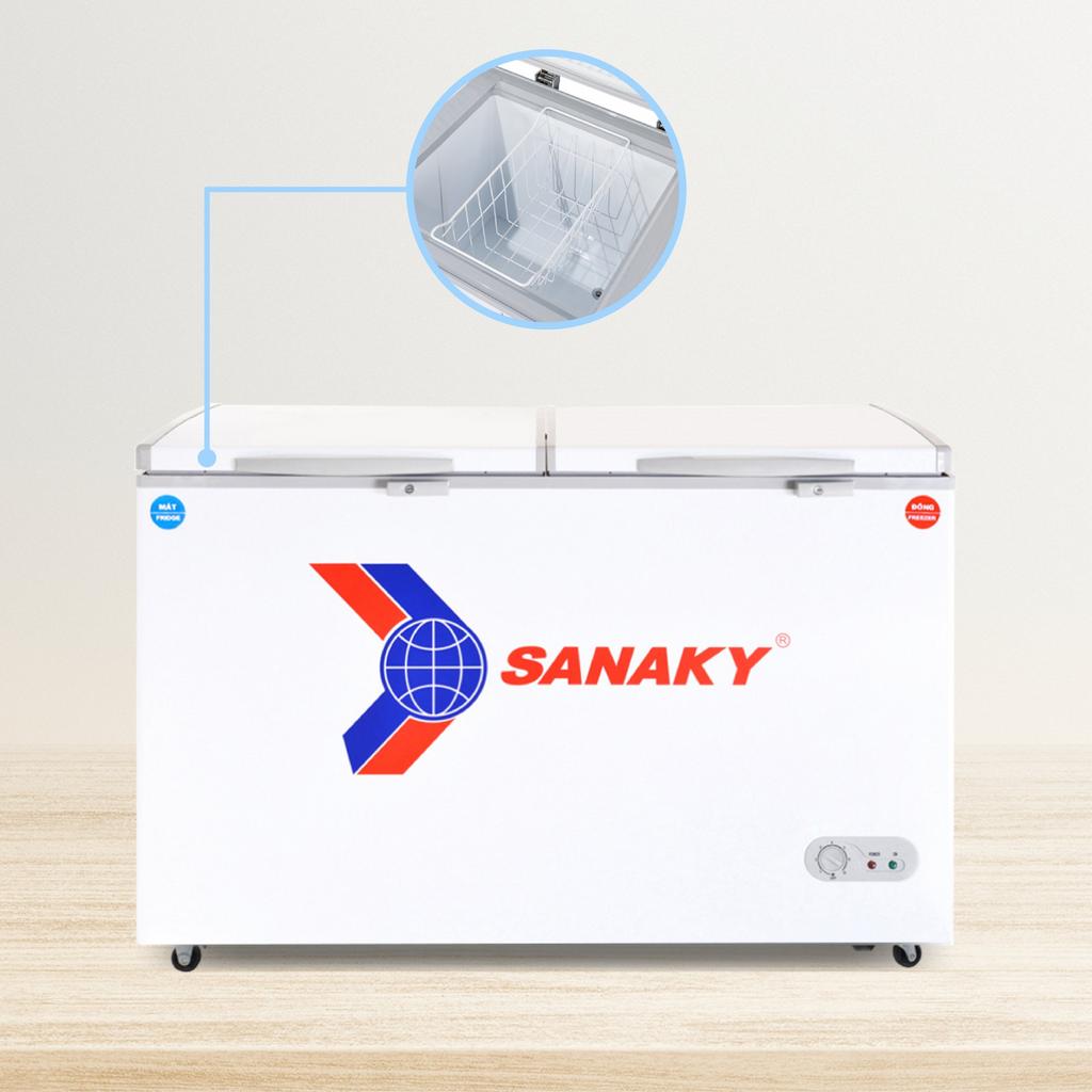 Dàn lạnh nhôm bền bỉ Tủ Đông Mát Sanaky VH-568W2