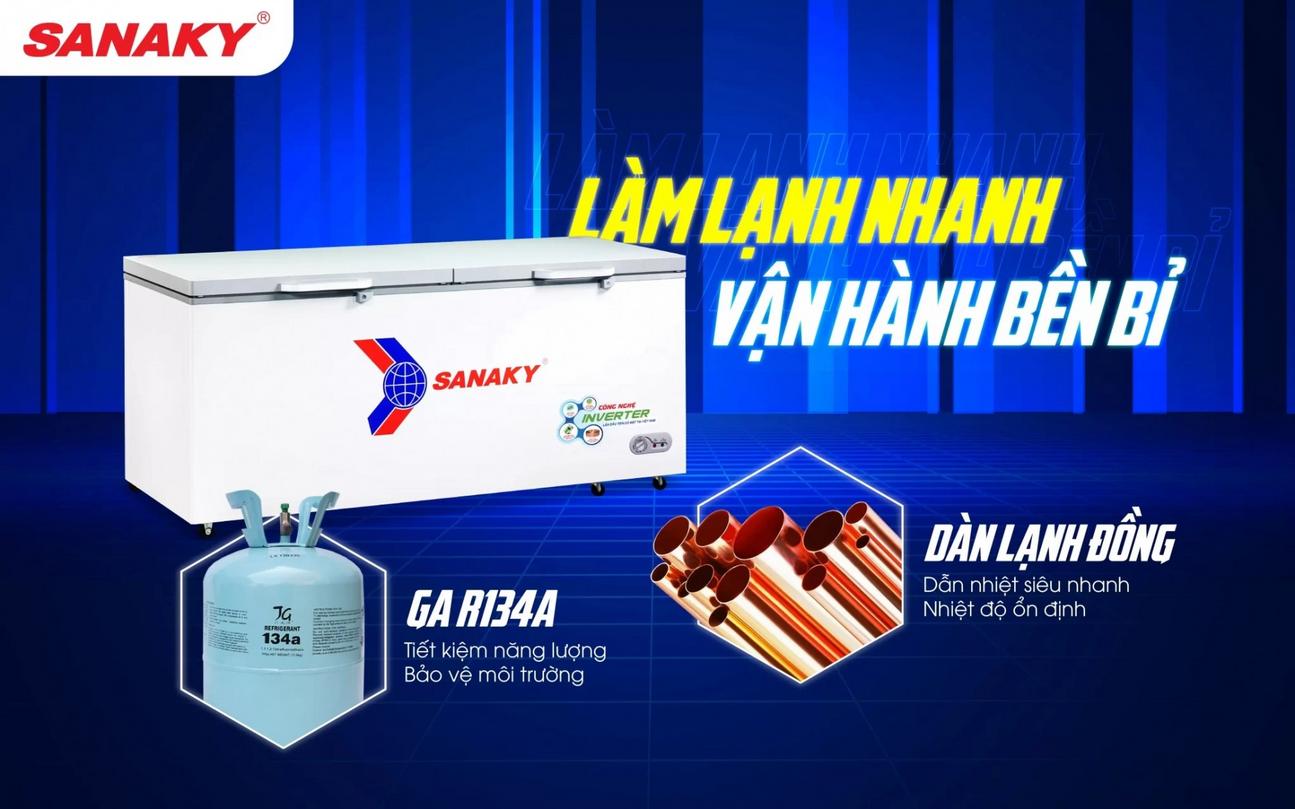 Ưu điểm nổi bật của Tủ Đông Inverter Sanaky