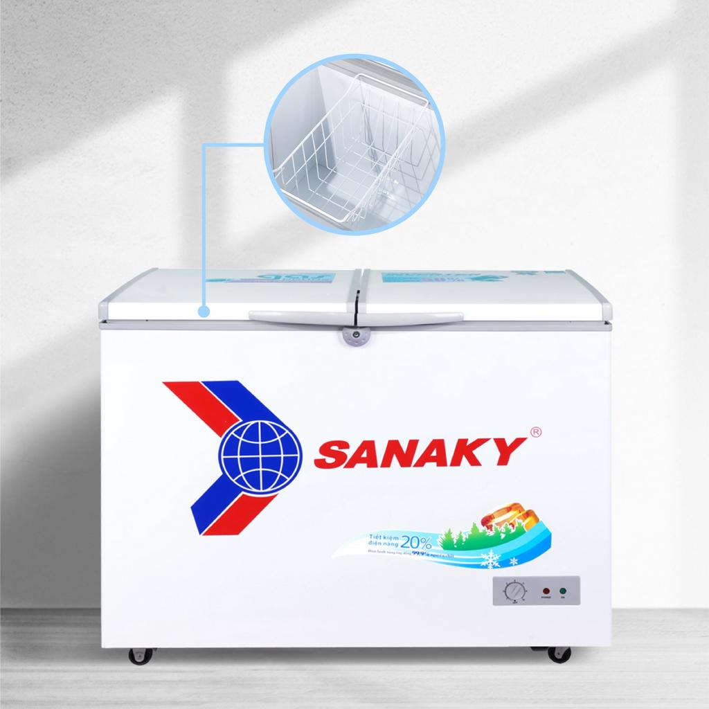 Thiết kế 2 cánh mở vali Tủ Đông Sanaky VH-4099A1