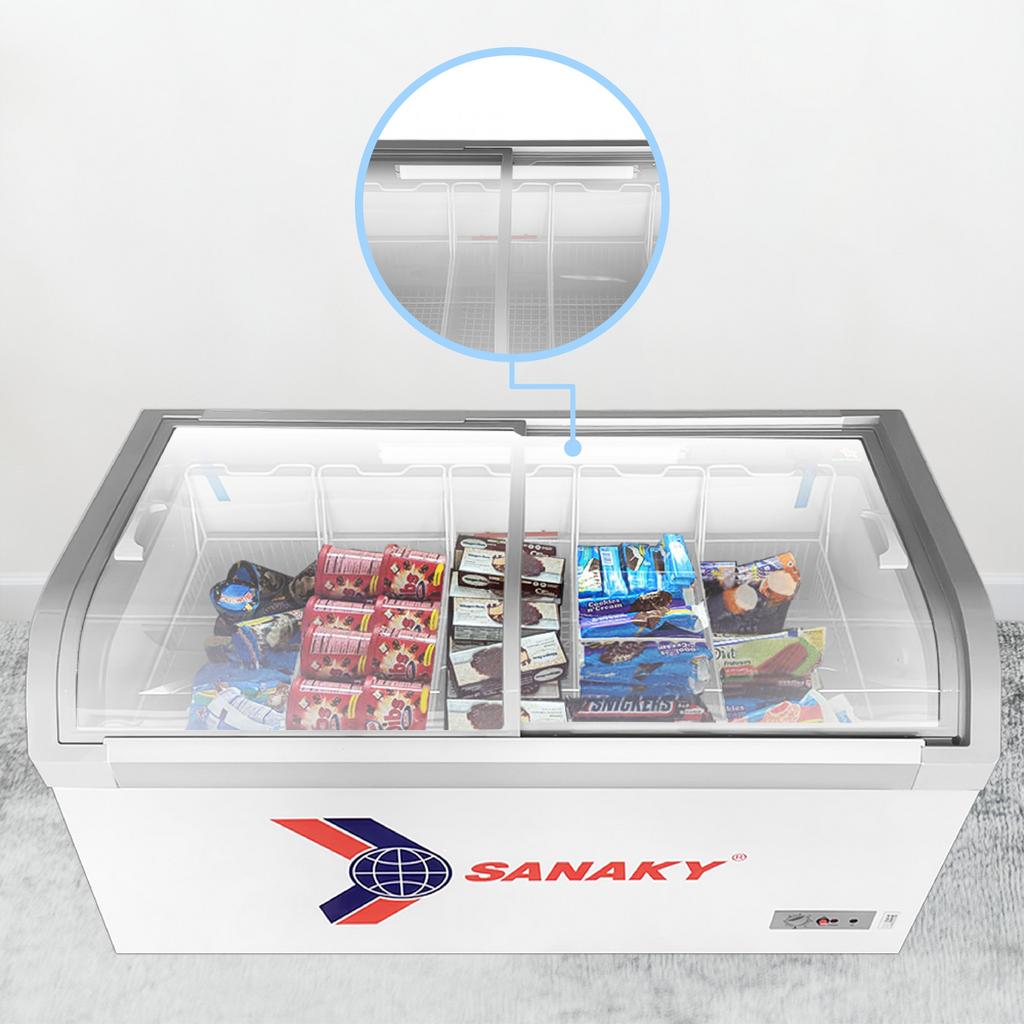 Vật liệu bền và nhẹ của Tủ Đông Sanaky VH-888KA