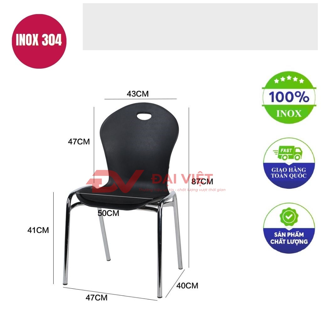 ghe cafe chan inox uon cong GC06