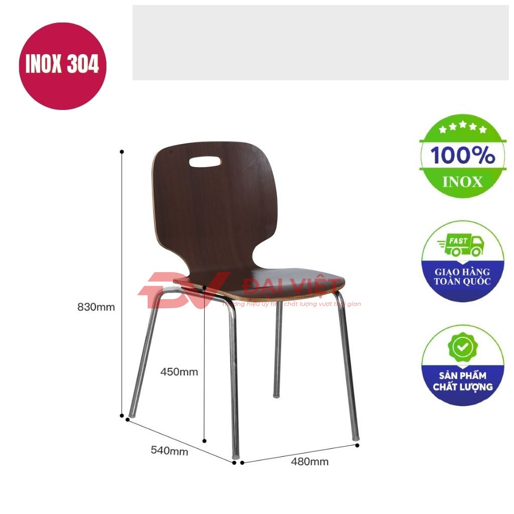 ghe cafe chan inox uon cong GC26