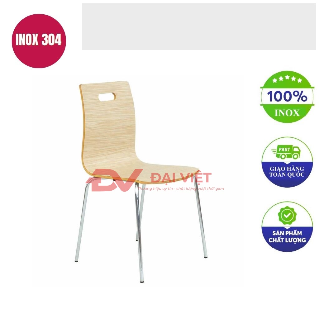 ghe cafe chan inox uon cong GC34