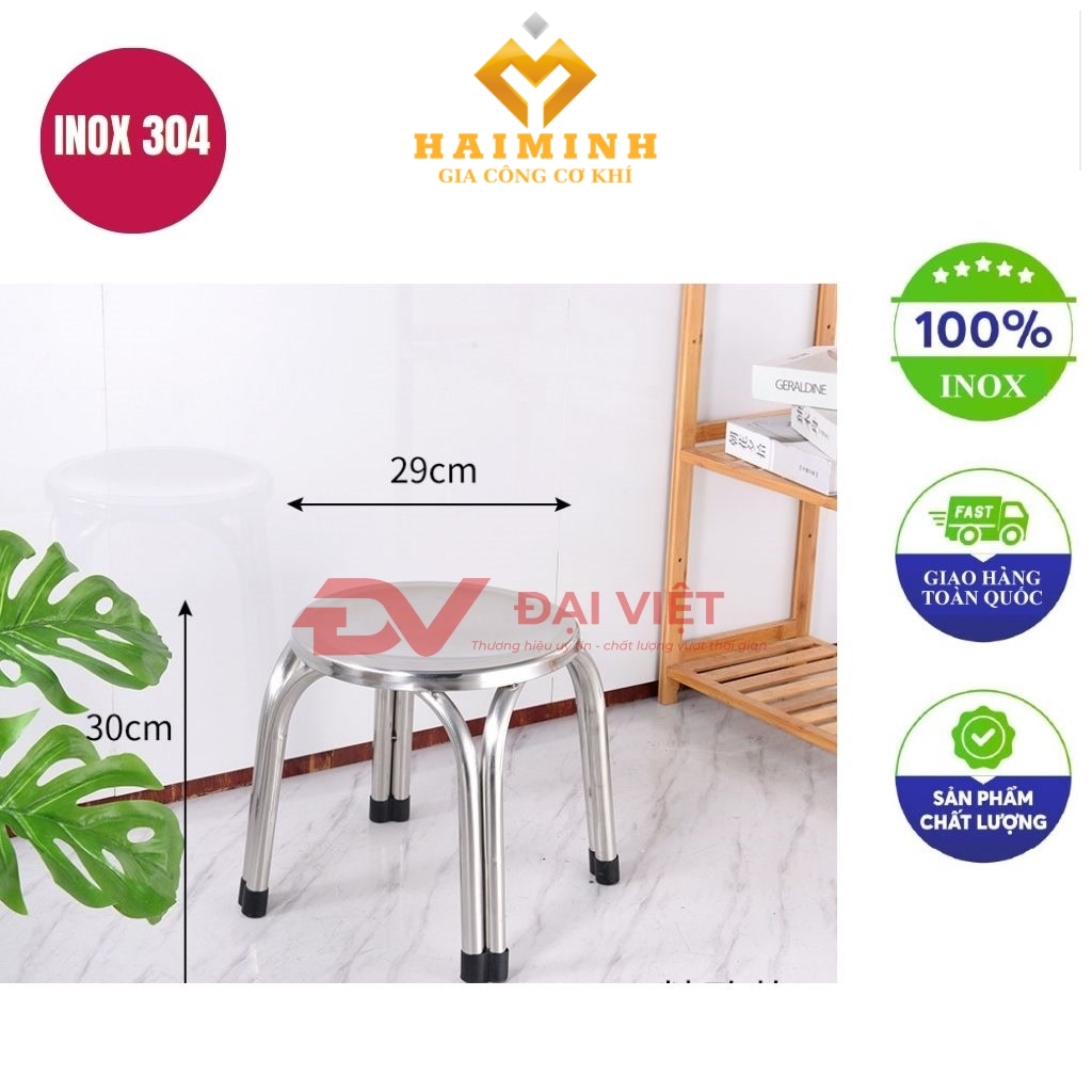 ghe don inox 29x30cm