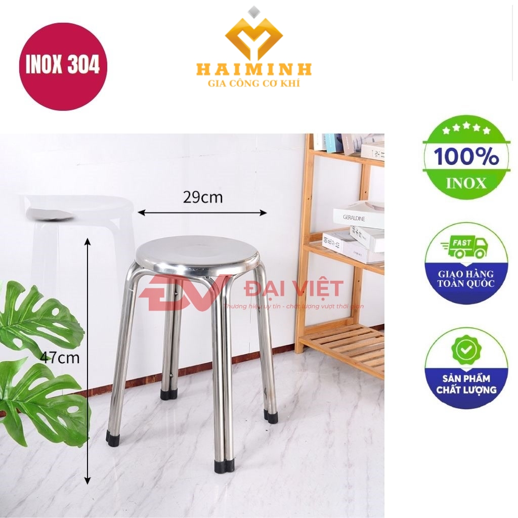 ghe don inox 29x47cm