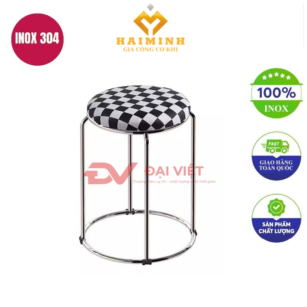 ghe don inox boc nem 29x45cm