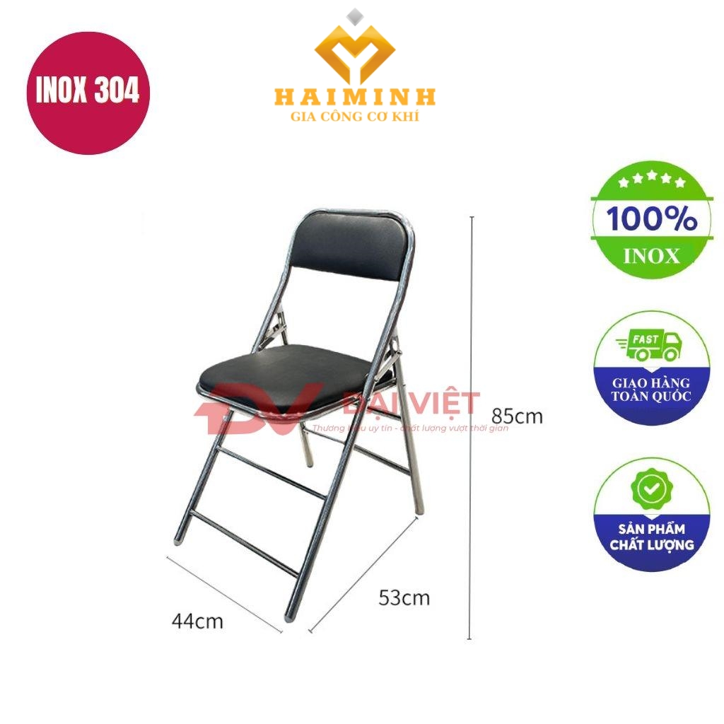 ghế dựa inox 44x53x85cm