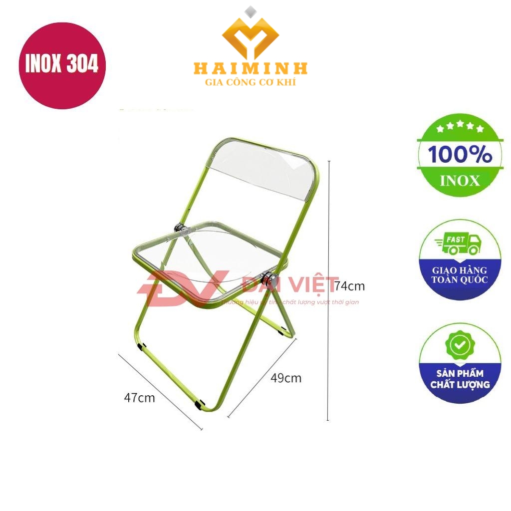 ghế dựa inox 47x49x74cm