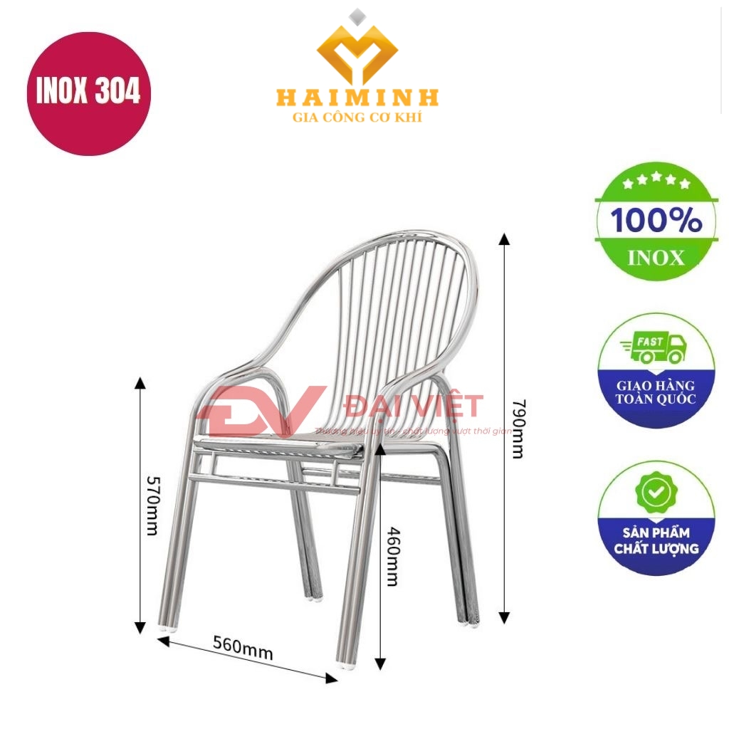 ghe dua inox GC01