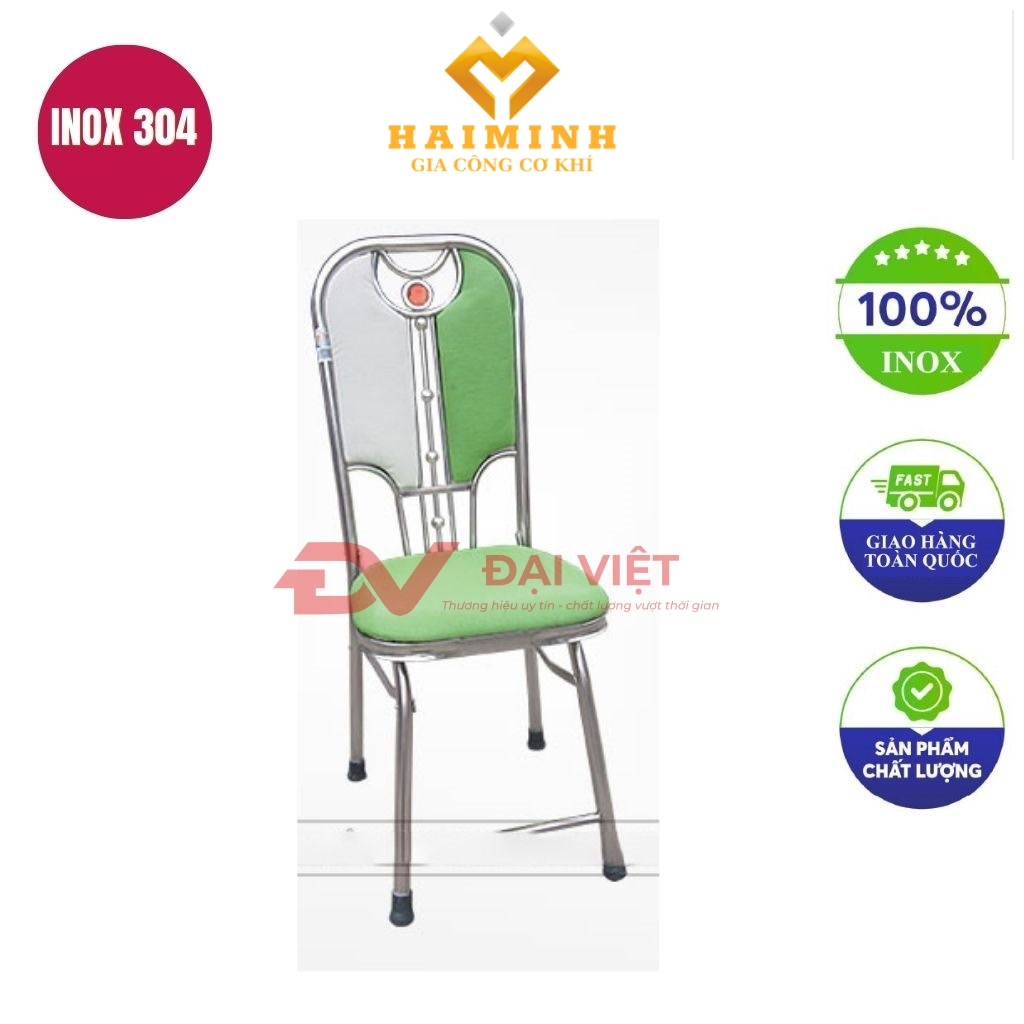 ghe xep inox boc nem GC11