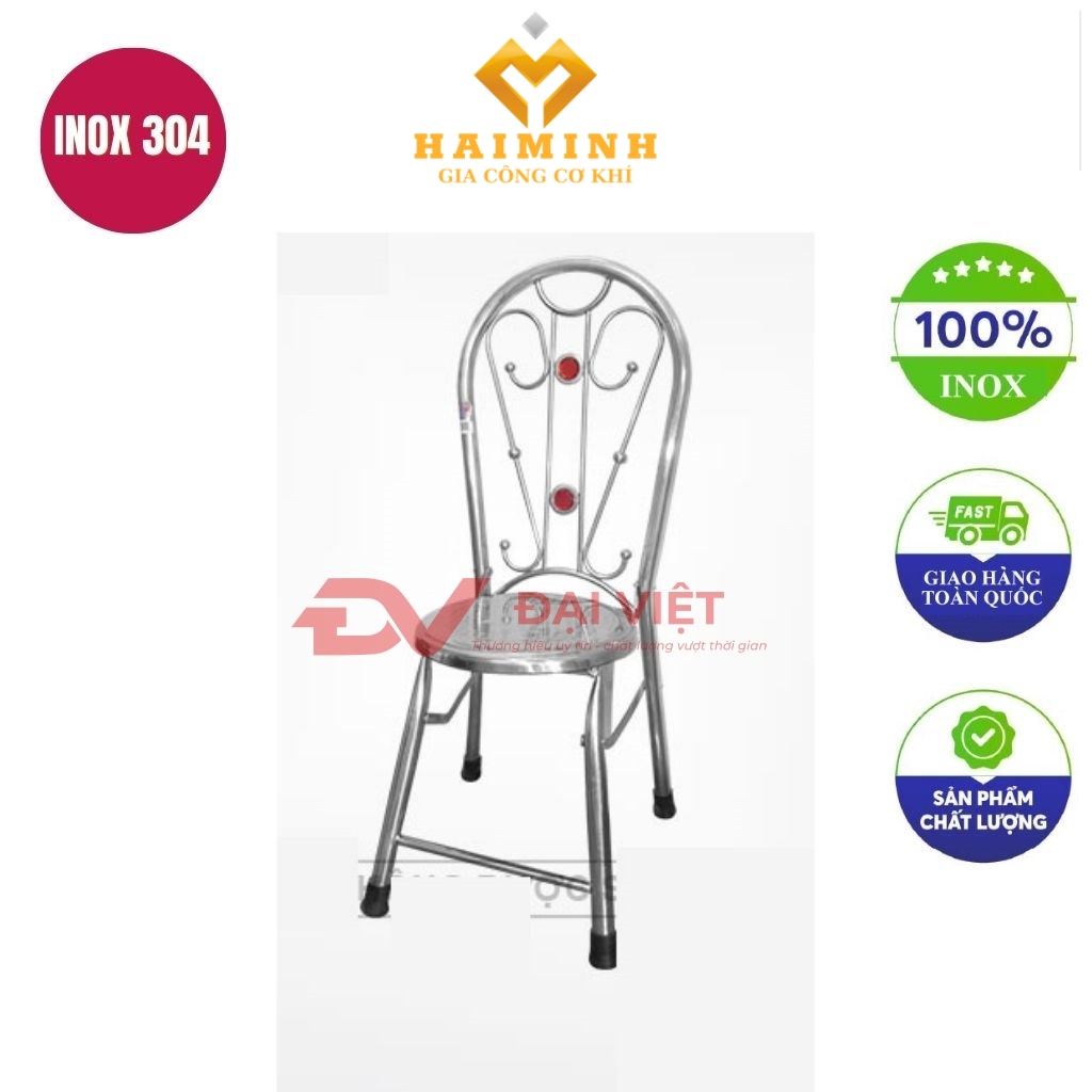 ghe xep inox boc nem GC33