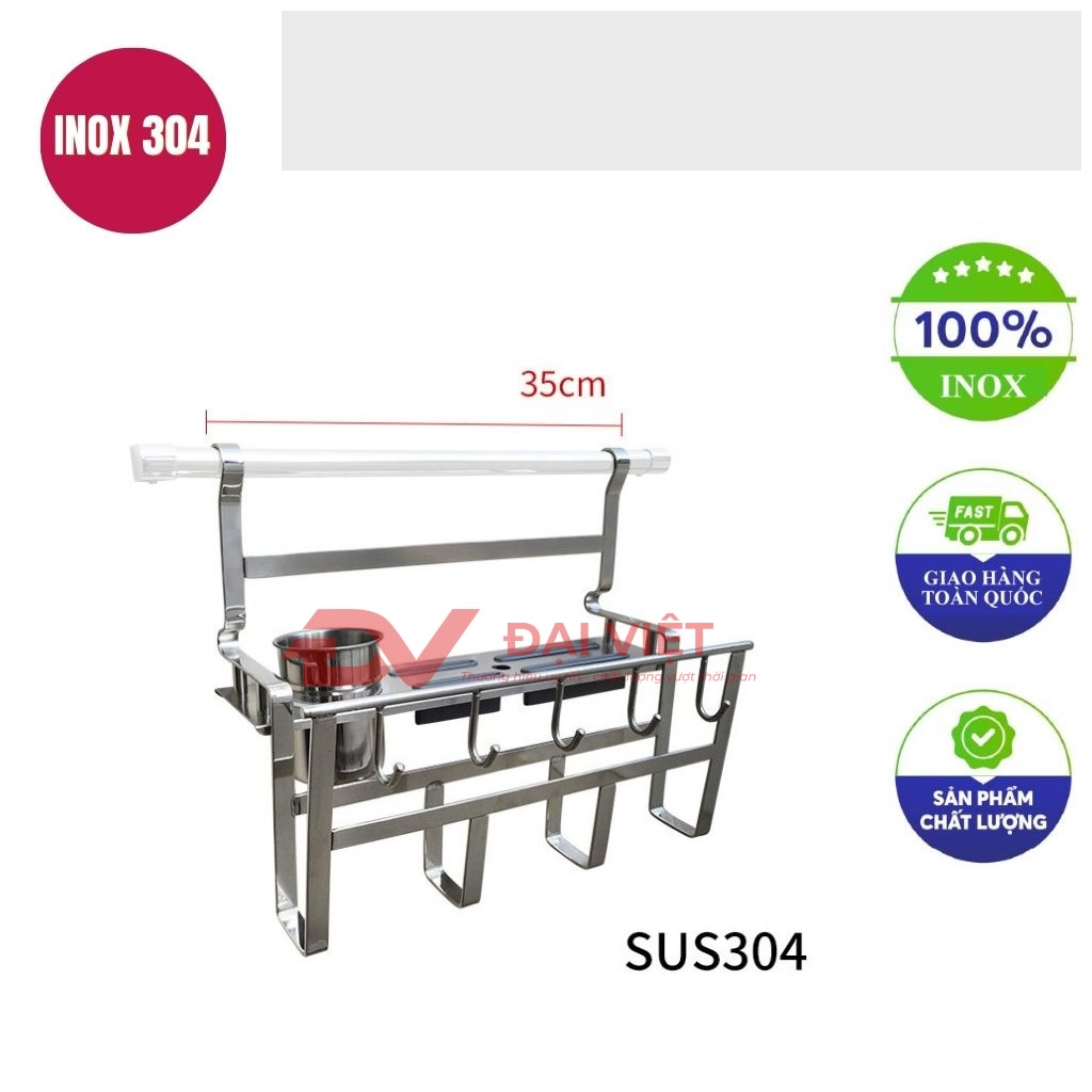 gia treo ly inox 35cm
