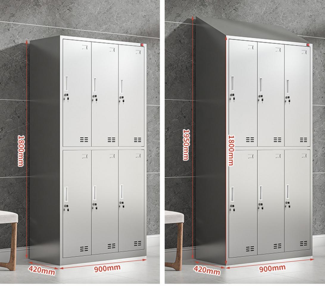 Ưu điểm tủ quần áo inox 6 cửa mái xéo