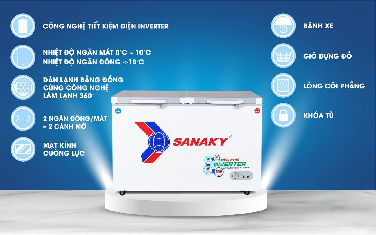 Điểm khác biệt Tủ Đông Mát Sanaky