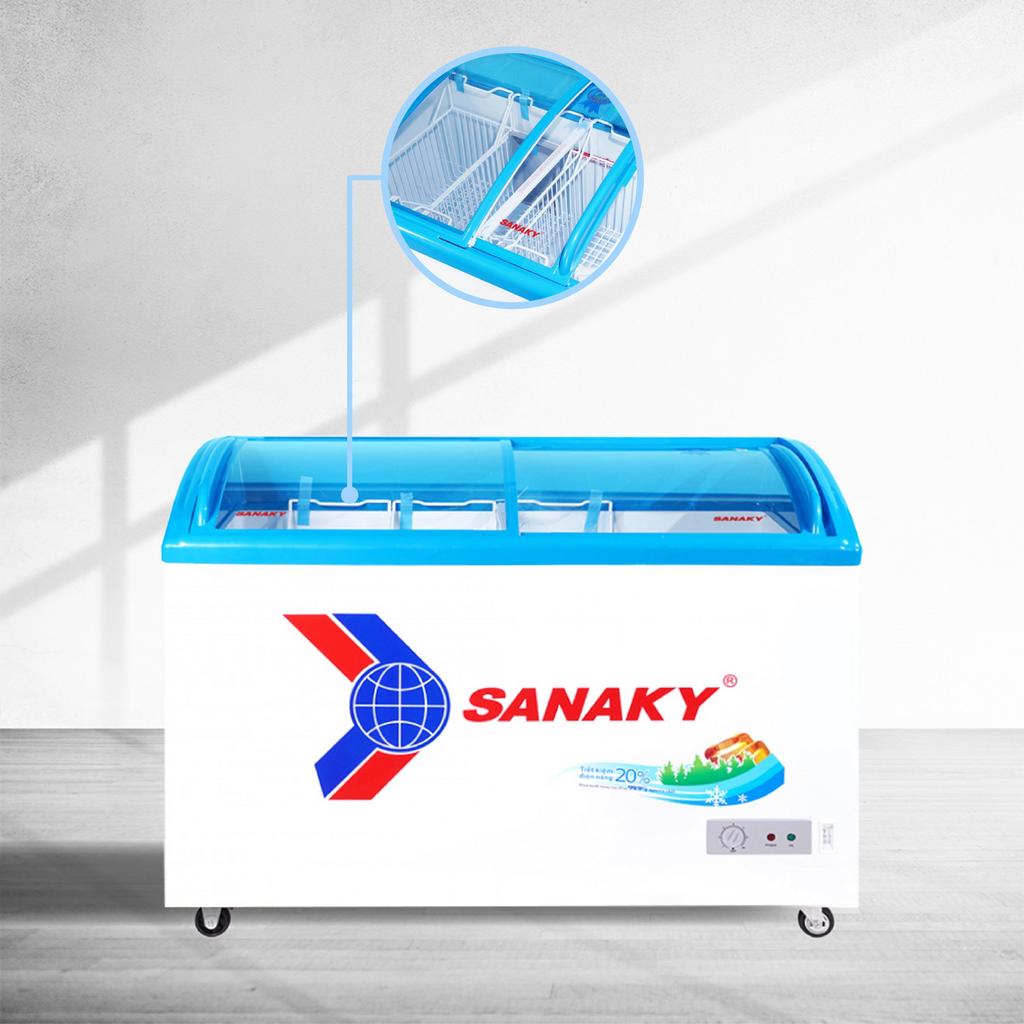 Điểm khác biệt nổi bật Tủ Đông 1 ngăn mặt kính Sanaky VH-4899K dàn Đồng 480 lít