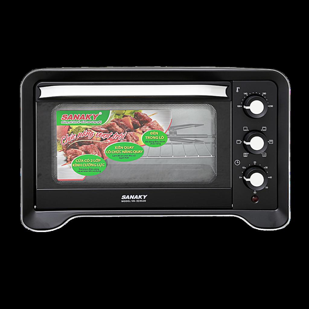 Cửa kính 2 lớp Lò Nướng Sanaky VH-809S2D/N2D