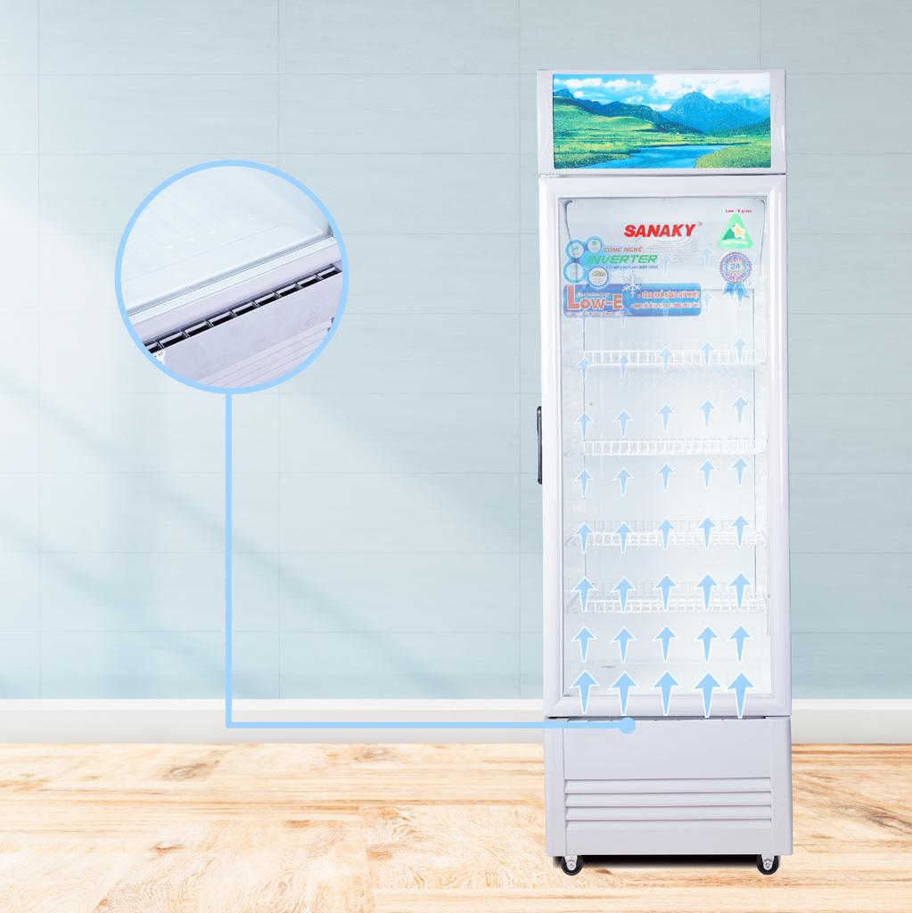 Điểm khác biệt nổi bật của Tủ Mát 1 cánh Sanaky VH-408K3L inverter dàn nhôm 400 lít