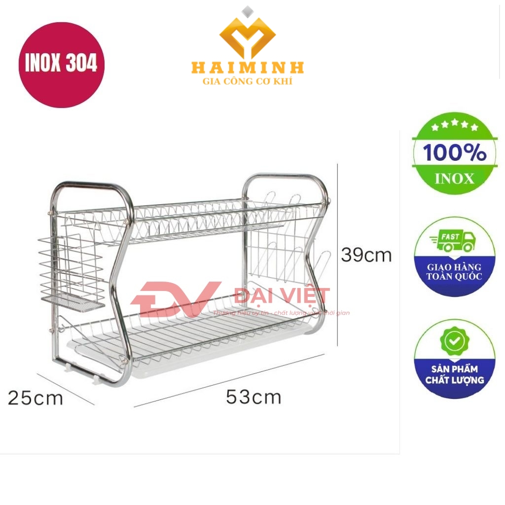 ke chen inox 2 tang 53x25x39cm