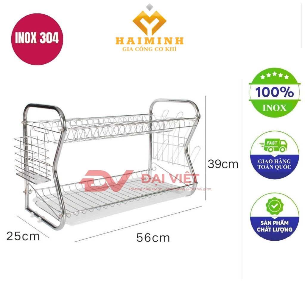 ke chen inox 2 tang 56x25x39cm