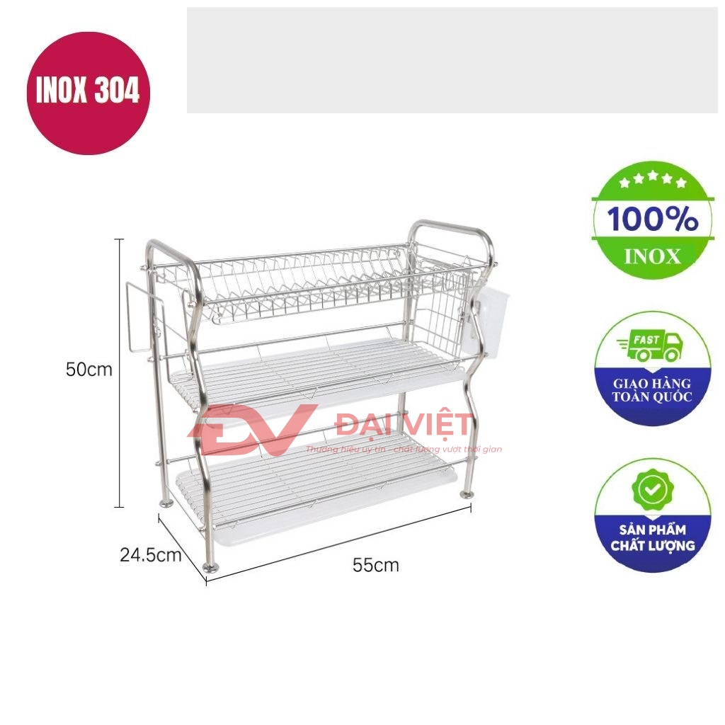 ke chen inox 3 tang 55x25x50cm