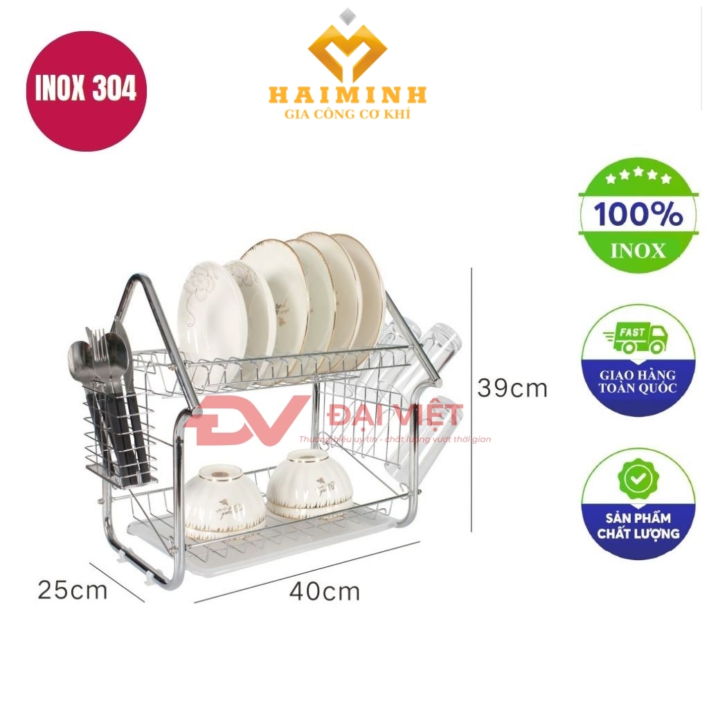 ke de chen inox 2 tang 40x25x39cm