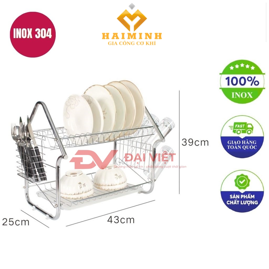 ke de chen inox 2 tang 43x25x39cm