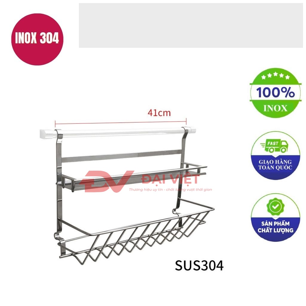 ke inox 1 tang treo tuong 41cm