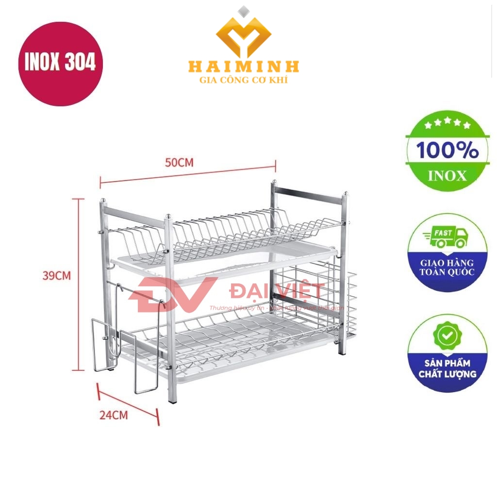 ke inox 2 tang 50x24x39cm