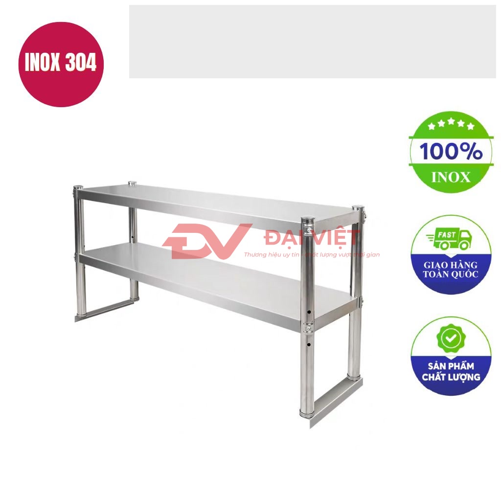 ke inox 2 tang mat phang 1200x260x630mm