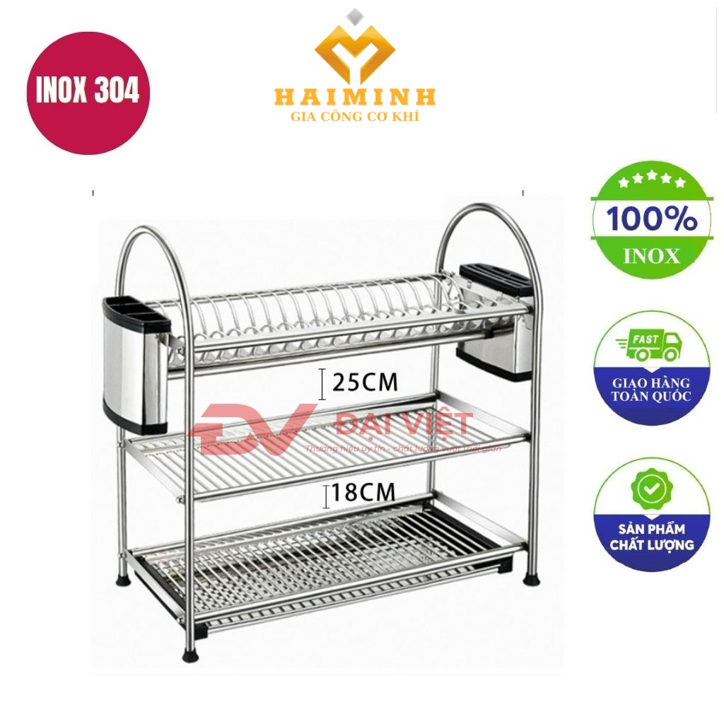 ke inox 3 tang 42x25x63cm
