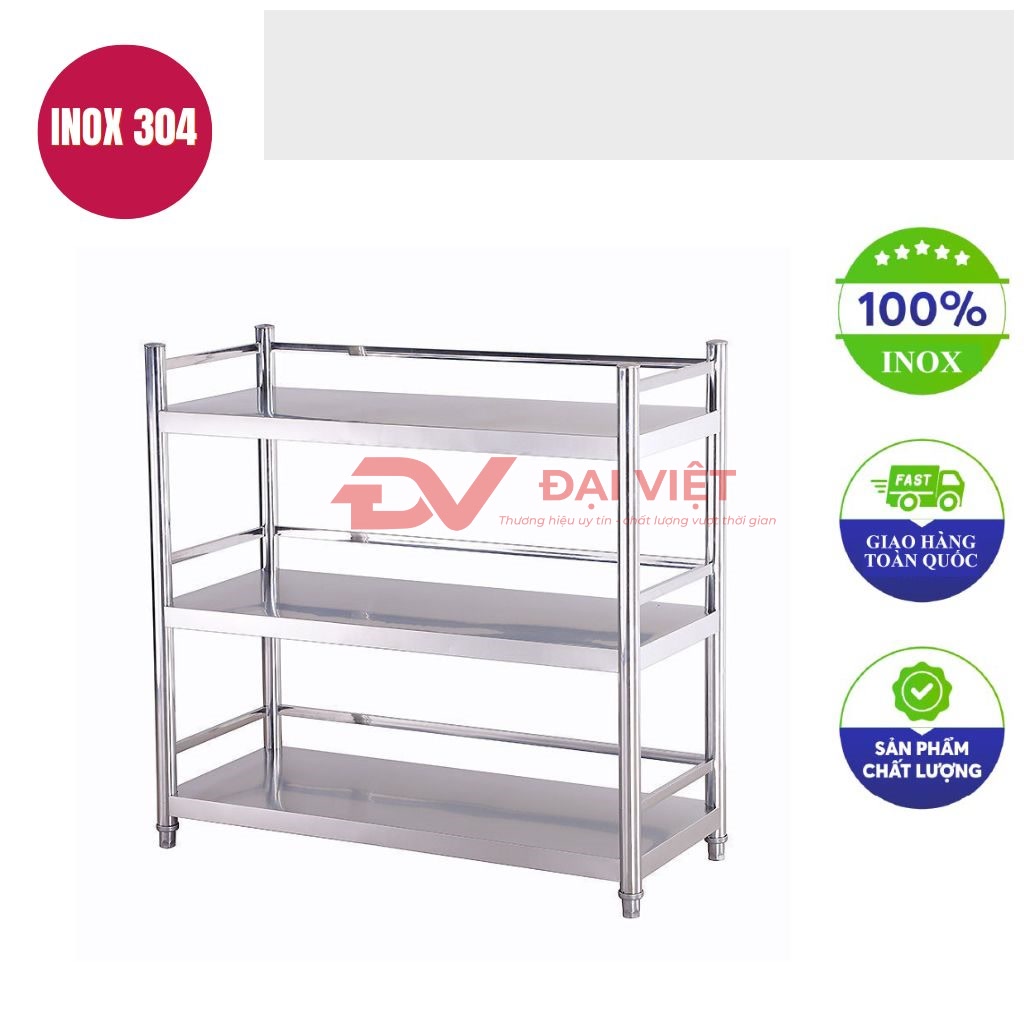 ke inox 3 tang mat phang 1200x360x1130mm