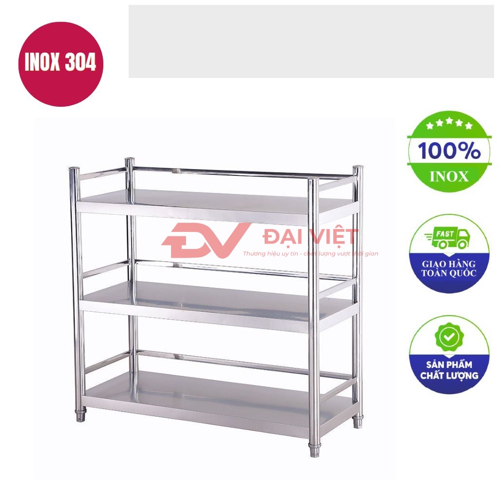 ke inox 3 tang mat phang 900x360x830mm