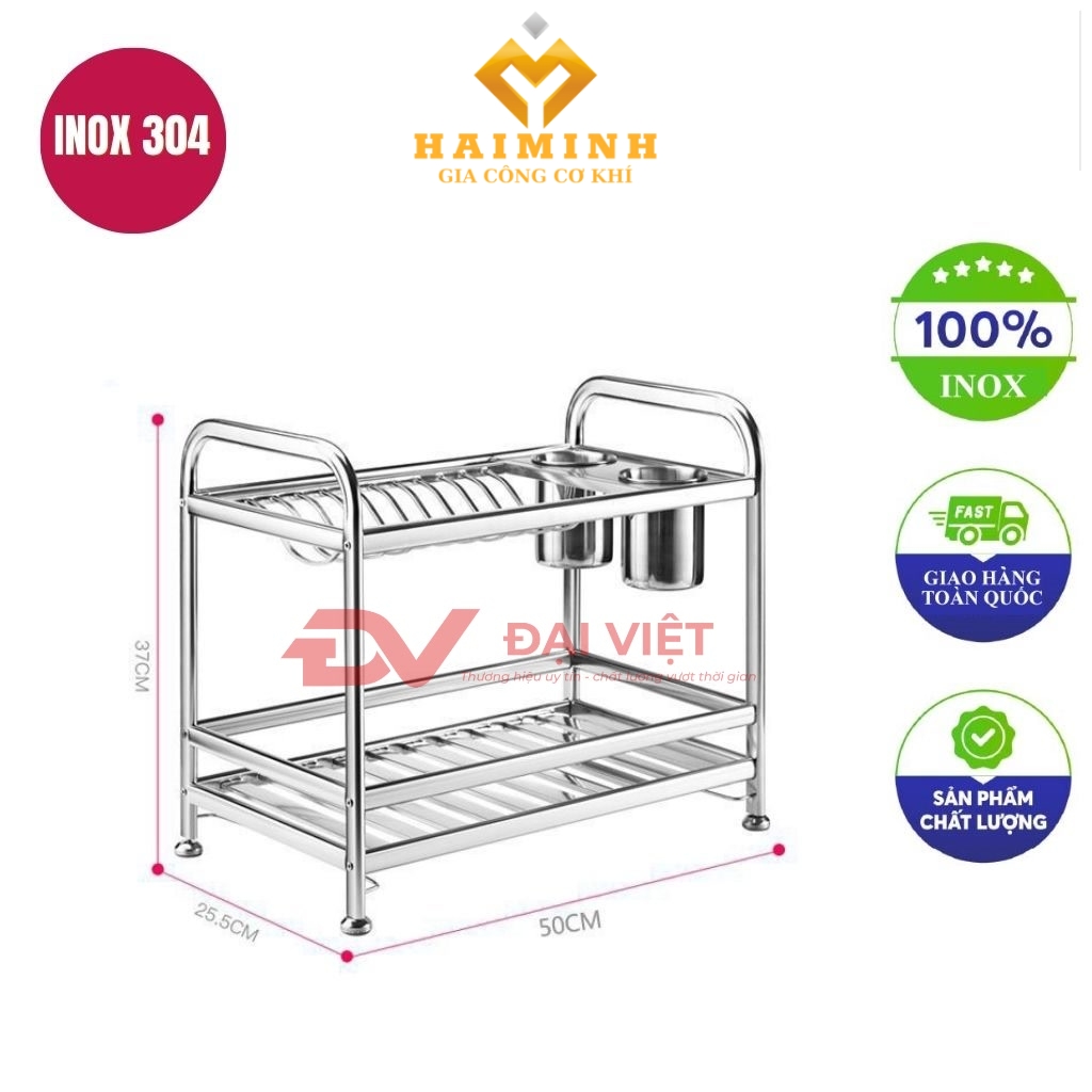 ke up chen inox 304 2 tang 50x25x37cm