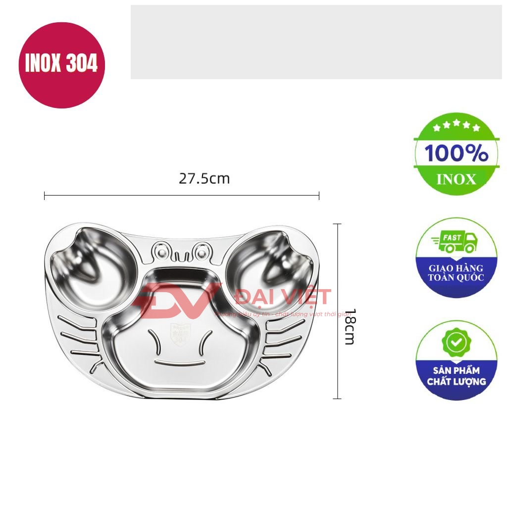 khay an com inox 3 ngan 275x18x3cm