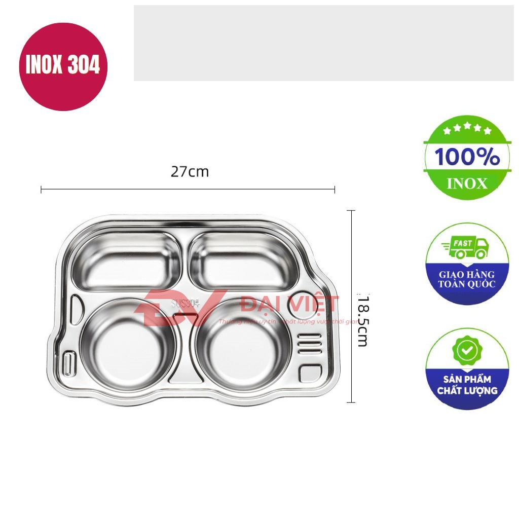 khay an com inox 4 ngan 27x185x4cm