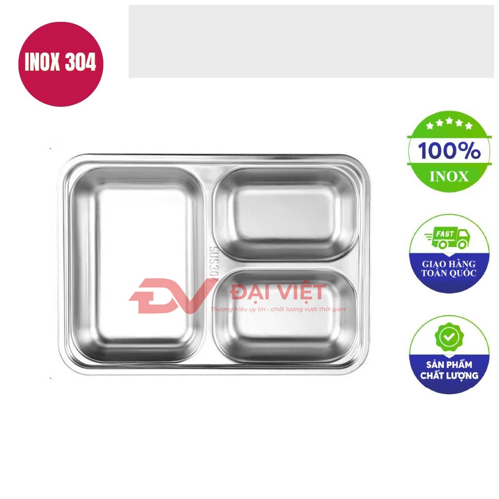 khay com inox 3 ngan 29x205x2cm