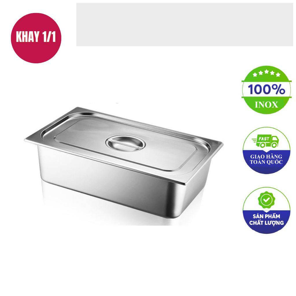 khay inox GN 1 1 inox 201 day 1mm