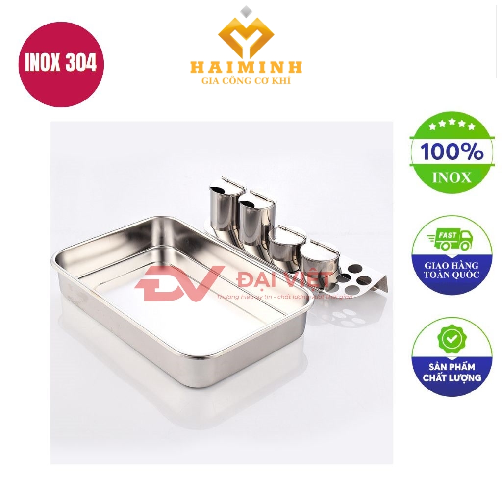 khay inox dung dung cu y te 30x20x5cm