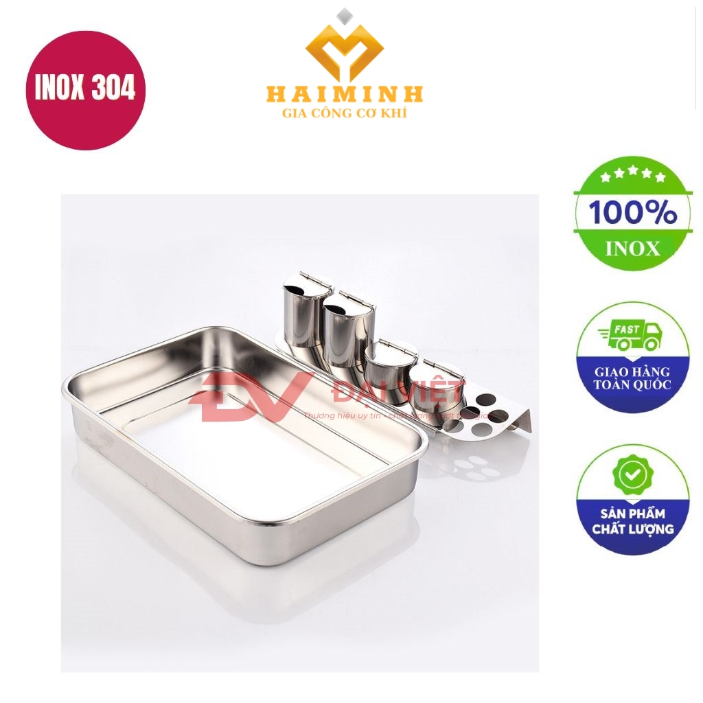 khay inox dung dung cu y te 31x24x3cm