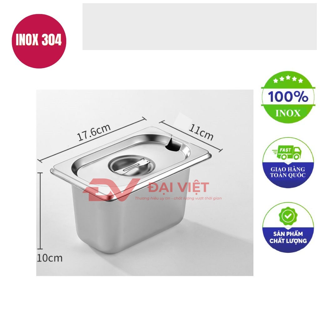 khay inox dung topping 176x11x10cm