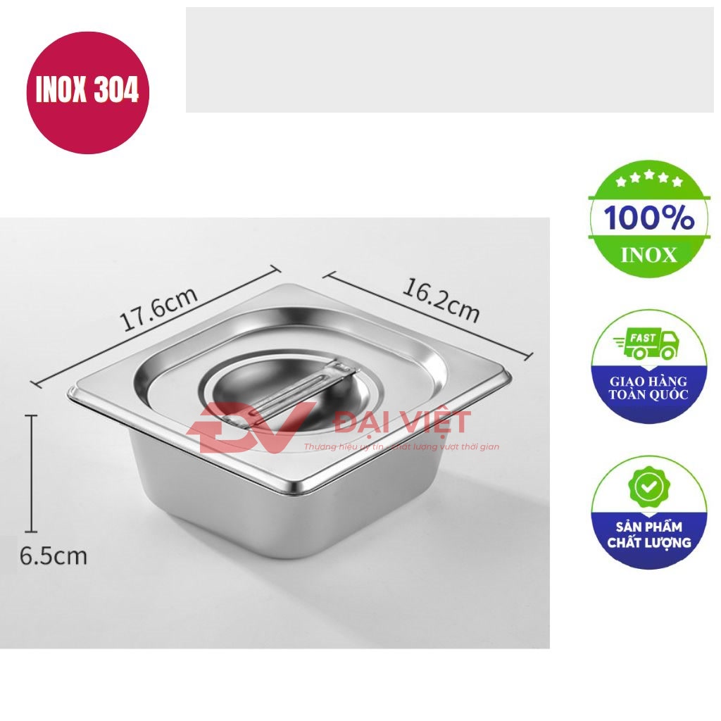 khay inox dung topping 176x162x65cm